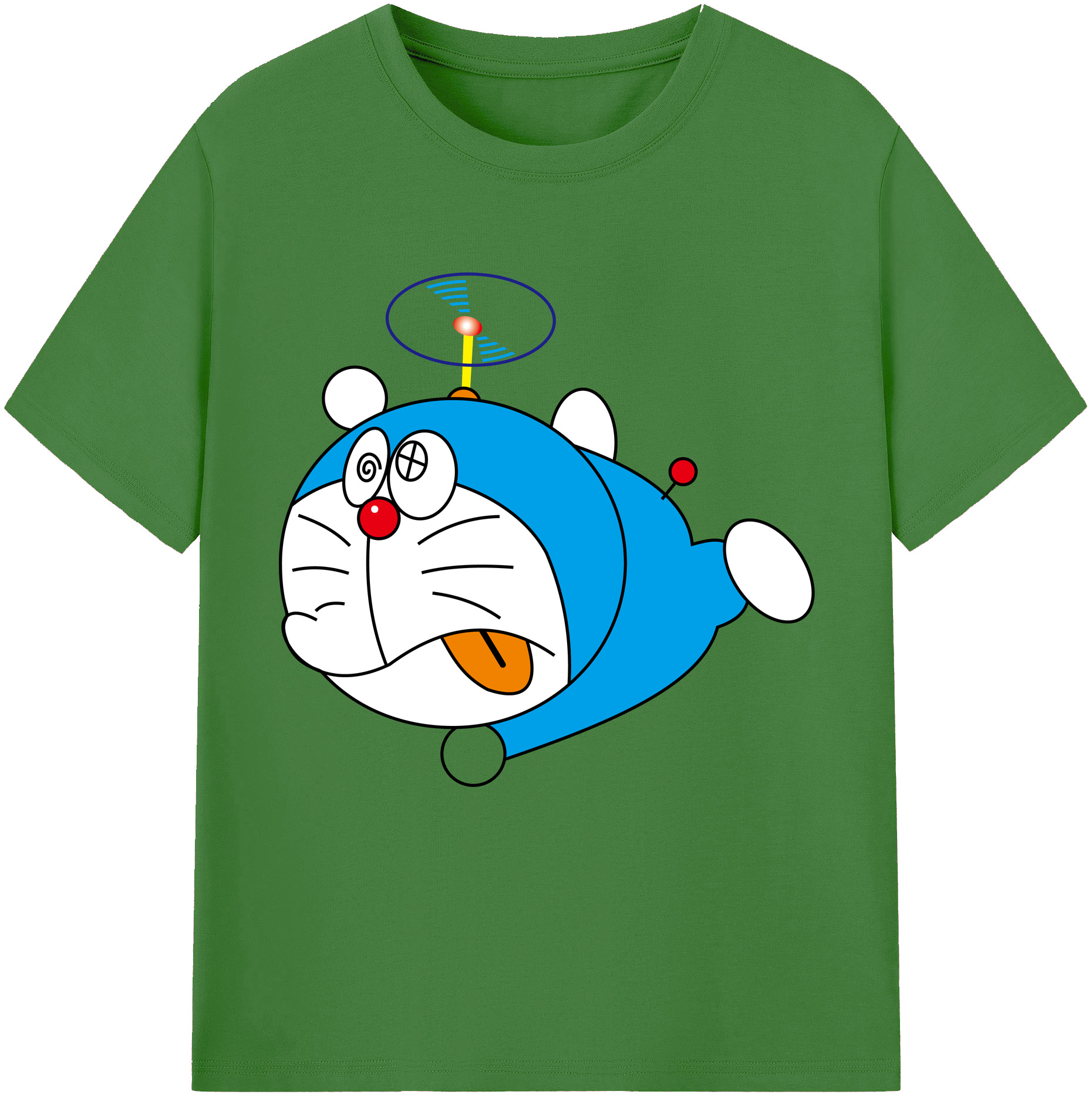 （画像用） ドラえもん Doraemon レディースカジュアルプリントTシャツ（綿100％）